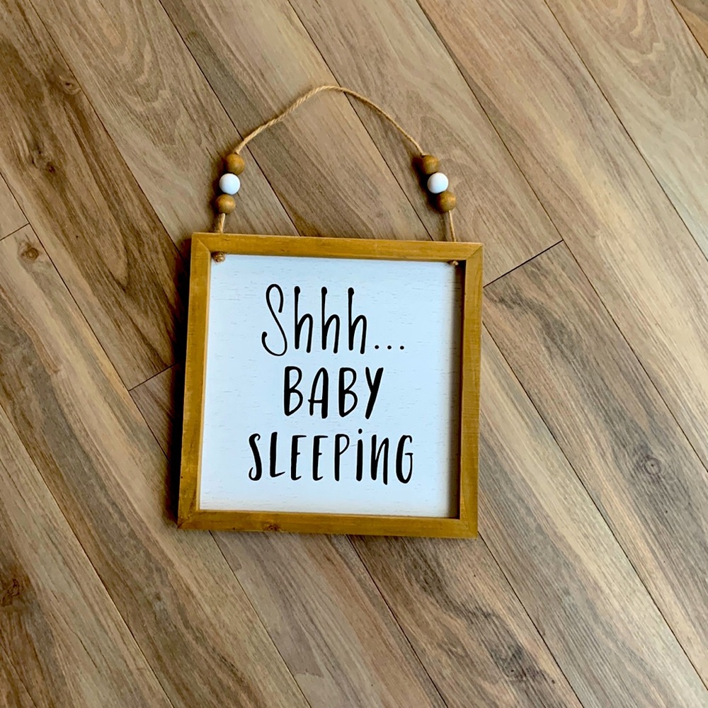 Shhh Baby sleeping sign